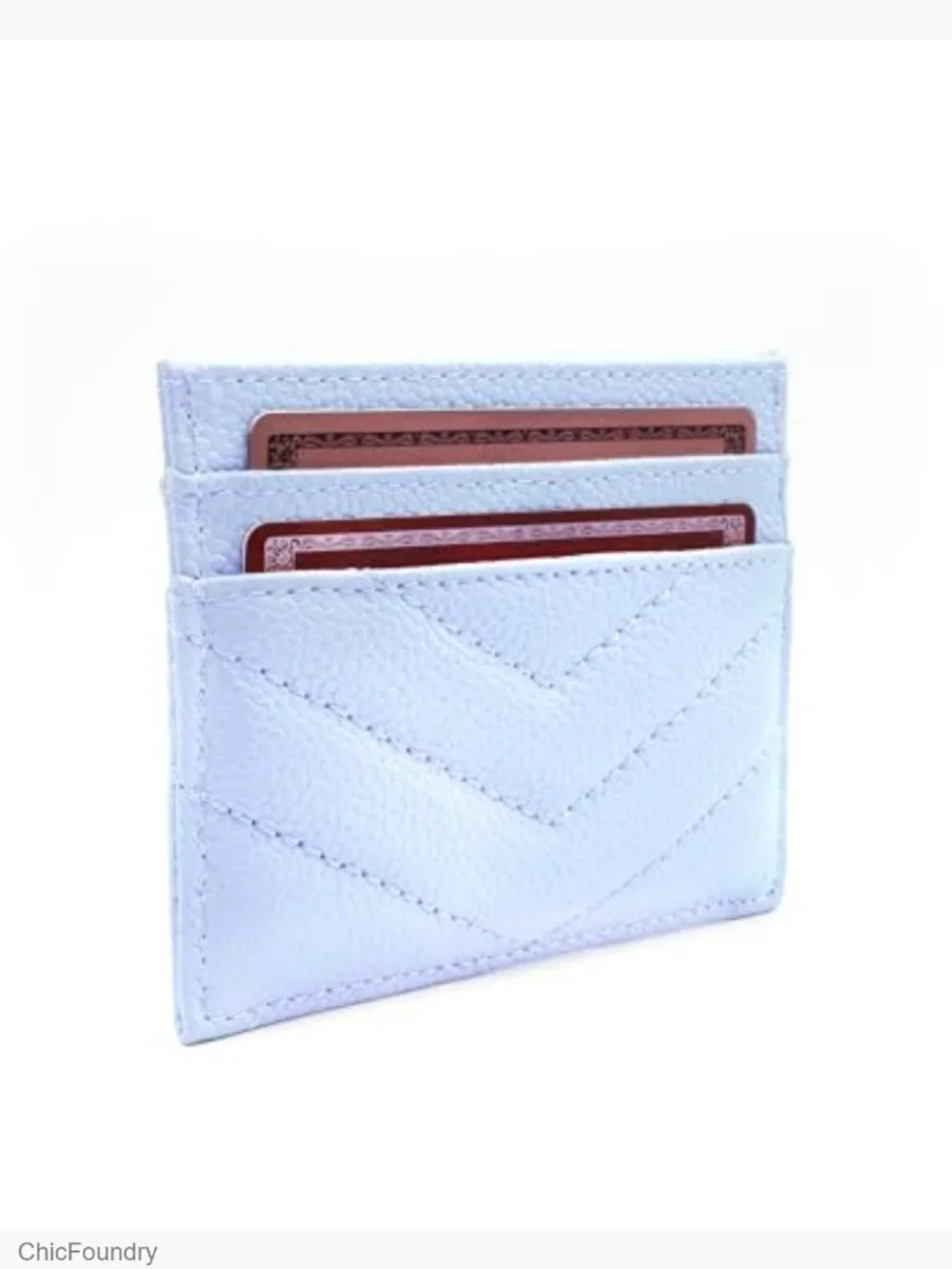 Slim Leather Card Holder Wallet Minimalist Vegan Credit Card Case